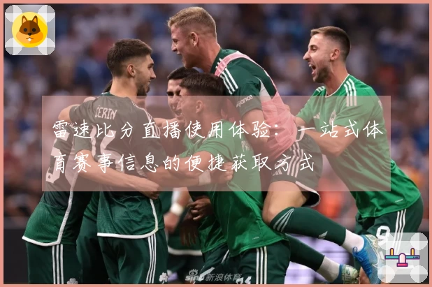 雷速比分直播使用体验：一站式体育赛事信息的便捷获取方式